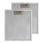 W10169961A Range Hood Grease Filter 10-1/2x12 Inch, 5-Layer Aluminum Mesh Hood Vent Filter for Whirlpool, Bosch, Ikea, Kitchen Aid, Jenn Air, Thickened Aluminum Mesh Range Hood Vent Filters -2 Pack