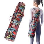 Yoga Mat Bag Yoga Mat Carrier with Pockets Portable Exercise Yoga Carrying Bag Yoga Mat Carry Luggage Bag Carryall Shoulder Bag with Bottle Pocket Wet Compartment Yoga Mat Storage Bag for Women Men