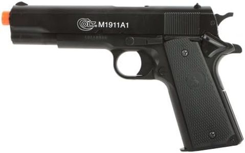 Soft Air Colt Spring Pistol with Metal Slide, Black