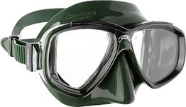 Cressi Perla Mask - Separate Glass Mask for Fishing, Freediving, Snorkelling and Diving, Unisex Adult, Green/Black