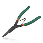 LEOONTOOL Angle Tip Lock Ring Pliers Spring Loaded 9-Inch Special Circlip Pliers Retaining Ring Pliers for Retaining Rings on Shafts, Snap Ring Pliers for Removing Installing Gearshift Locking Rings