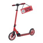 HUDORA Scooter Up 200 - Quiet aluminium scooter for up to 100kg - Adjustable in height & foldable kick scooter - Jolt-free kick scooter for children / teenagers & adults