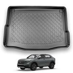 Nomad Boot Liner Compatible with Honda HR-V 2021+ Premium Tailored Boot Floor Mat Tailored Fit Car Protector Guard Black Custom Fitted Accessory - Dog Friendly & Waterproof with Raised Edges