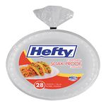 Hefty Soak Proof Tableware,Plate,HEFTY,10.25,28PK,WH