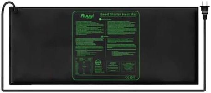 Upgrade Durable Waterproof Seedling Heat Mat with ETL Certified, Warm Hydroponic Heating Pad for Germination,Indoor Gardening,Brewing and Greenhouse