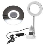 Ballshop Desk Table Top 8X Magnifying Glass Beauty Nail Salon Tattoo Magnifier Lamp Light