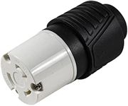 HQRP US Cord Connector NEMA L5-30C Locking Female Plug Compatible with Generator, 30 Amp, 125 Volt, 2 Pole, 3 Wire Grounding, Industrial Grade Heavy Duty, UL Listed