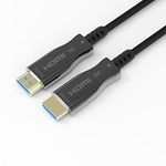 J-Tech Digital 8K HDMI 2.1 Fiber Cable 15M 50 FT Ultra High Speed 48 Gbps 4K @ 120Hz | 8K @ 60Hz Compatible with PS5 Xbox ROKU [JTECH-FCAB158K]