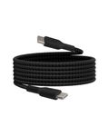 Belkin USB-IF Certified Braided 60 W USB-C to USB-C (Type C) Charge cable, 6.6 Feet / 2 Meter, Black