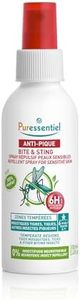 Puressentiel - Anti-Pique - Spray Répulsif Anti-Pique Peaux Sensibles - Anti-Moustiques - 100 ml