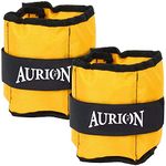 Aurion by 10 CLUB Ankle/Wrist Weight for Running, Jogging, Cycling, for Both Men and Women (1Kg x 2, Yellow)