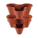 Pure Garden Stackable Planter (Set of 3)