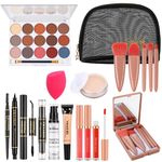 LYMYBETY All In One Makeup Kit for Women Full Kit, Cosmetic Make Up Starter Kit, Travel Makeup Kit, Makeup Gift Sets for Women, Palette Eyeshadow Foundation Lip Gloss for Teenage & Adults (Style A)