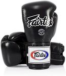 Fairtex BGV5 Muay Thai Boxing Gloves for Men, Women, Kids | Special lock thumb design | MMA Gloves, Kickboxing | Premium Quality, Light Weight & Shock Absorbent Boxing Gloves -(Black/14oz)