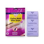 Zero In Clothes Moth Killer Strip s – 20-Pack. Place in Wardrobes, Cupboards and Drawers to Kill Clothes Moths, Eggs, and Larvae. Fragranced