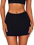 Navneet Women Mini Skirt Bodycon Pencil Skirt Sexy Micro Skirt Casual Short Skirt Office Work Clubbing Black XS