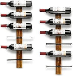 Feemiyo Wine Rack Wall Mounted,Wall Wine Rack for 12 Wine Bottles,Pine Wood Wine Racks for Wall,Wine Holder Display Wall-Mounted Wine Bottle Racks for Kitchen,Dining Room,Bar