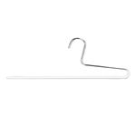 Mawa by Reston Lloyd Trouser Series Non-Slip Space-Saving Clothes Hanger with Single Rod for Pants, Style KH/1, Set of 10, White