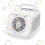 Bubble Machine Automatic Bubble Blower with Solution- 25000+ Bubbles Per Minute Bubble Blower for Kids Toddlers | Bubble Maker with 2 Speeds, Operated Batteries Bubble Toys for Indoor Outdoor Birthday Party