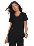 Koi Basics KOI373 Women's Scrub Top Black M