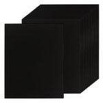 DHAIQC 50 Sheets Black Cardstock Thick Paper 8.5 x 11, 250gsm/92lb Blank Heavy Cards Stock for Invitations, Printing, Postcards, Thankyou Cards, Index Cards, DIY Cards (Black, 8.5 x 11 inch)