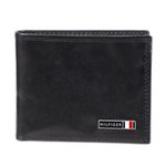 Tommy Hilfiger Men's Extra Capacity Slimfold Wallet, Black, One Size