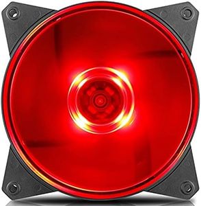 Cooler Master MasterFan MF120L Red LED 120mm Fan - Black Frame - R4-C1DS-12FR-R1