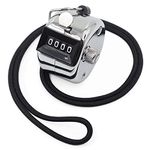 Tally Clicker Counter, Amble Metal Case Mechanical Clicker Digital Handheld Tally Counter with Nylon Lanyard