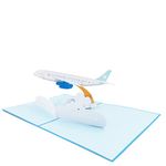 Jet Airplane Pop Up Card - Birthday Card, Graduation Card, Congratulations Card, Retirement Card, Work Anniversary Card, Fathers Day | Pop Card Express