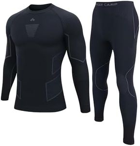 Pioneer Camp Thermal Underwear for Men Long Johns Quick Drying Top and Bottom Set Warm Base Layer Mens Cold Weather Skiing