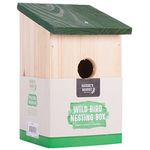 Traditional Garden Shed Wooden Wild Bird Nesting Birdhouse Box Robin Bluetit