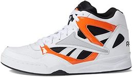 Reebok Unisex-Adult Bb4590 High Top Basketball Shoe, White/Black/Smash Orange, 10.5 Women/9 Men