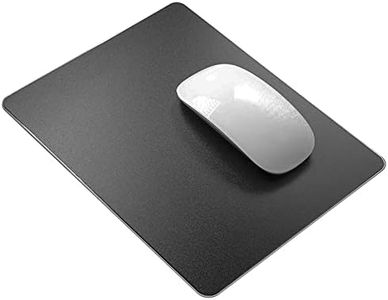 VAYDEER Tapis de Souris en Résine Rigide - Tapis de Souris en Résine - Double Face - Étanche - pour Jeux et Bureau - Petit - Noir