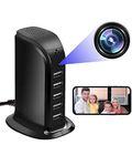 KAGMY Hidden Spy Camera, Upgraded HD 1080P WiFi USB Charger Spy Camera 5 Port Plug Wireless Mini Hidden Camera Spy Camera for Home Surveillance with Motion Detection Remote View