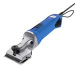 Masterclip Hunter Horse Clipper - Mains Powered Heavy Duty Horse Clippers Fitted with A2 Fine Cut Blades - Suitable for all Coat Types [Blue]