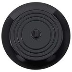 FIXIT Universal Bath Plug, Universal Sink Drain Plug For Kitchen, Bathroom and Laundries. 6 Inch Durable Silicone Plug With Effective Seal (Black)