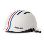 Thousand Jr. Kids Helmet – Removable Reflective Stickers With Pinch-free Magnetic Buckle – CPSC CE ASTM Certified for Toddler Bike, Bicycle, Scooter & Skateboard Helmet for Kids – Speedway Creme