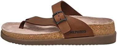 Mephisto Women's Helen Plus Thong Sandal (Dark Brown, Numeric_8)