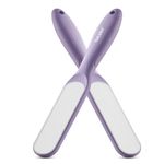 BEZOX Glass Foot File Callus Remover for Feet(1 PCS) - Foot Scrubber for Silky Smooth Heels & Dead Skin Removal | Professional Pedicure Heel File, Washable Foot Scraper - Purple