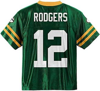 Outerstuff Aaron Rodgers Green Bay Packers #12 Maillot de Jeu pour Enfant, Garçon, Vert, 7