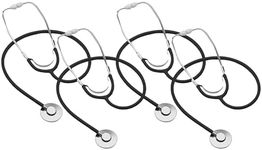 MABIS Spectrum Series Lightweight Nurse Stethoscope, Black, 30 Inch (Pack of 4)