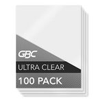 GBC UltraClear Thermal Laminating Pouches, Letter Size, 9” x 11.5“, 3 Mil Thickness, 100 Pouches per Pack (3381602878)