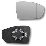 Less4spares Replacement Wing Mirror Glass Right Compatible with Ford EcoSport 2012-2022 CLIP-ON Driver Off side Heated with Blind Spot