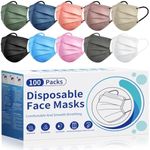 Disposable Face Mask Adults Colors 