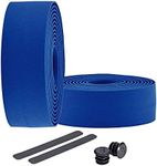 BBB Cycling Bike Handlebar Tape Road Bike Foam Grip Includes Handlebar Plugs RaceRibbon BHT-01, Blue