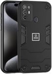 Phone Case Compatible with ZTE Blade A34,Compatible with ZTE Blade A54 Case Dual-Layer Drop-Proof TPU+PC 2-in-1 Protective Case Black