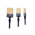 National 1"+2"+3" Paint Brush with PVC Handle for Wall/Wood/Metal - Water/Enamel Based Paint (Pack of 3)