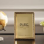 Pure Home And Living, Photo Frame, (5 X 7 Inches, Hammered Rose Gold)