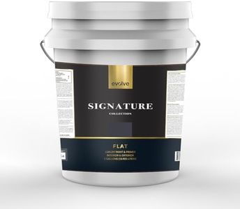 EVOLVE Signature Paint & Primer: Luxury Paint & Primer for Indoor & Outdoor Surfaces, Minimal Odor, Flat Sheen (5 Gallon, Charcoal Gray)