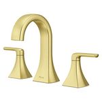 Pfister Bruxie LF049BIEBG Bathroom Basin Faucet, 8 Inch, 2 Handles, 3 Holes, Brushed Gold Finish